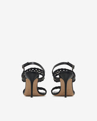 Chlorite sandals in leather - Black