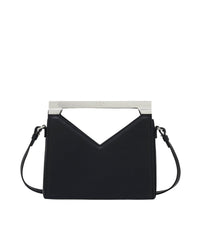 Baby Triangle leather pouch - Black