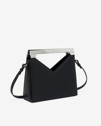 Baby Triangle leather pouch - Black