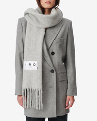 Authie alpaca scarf - Light Grey