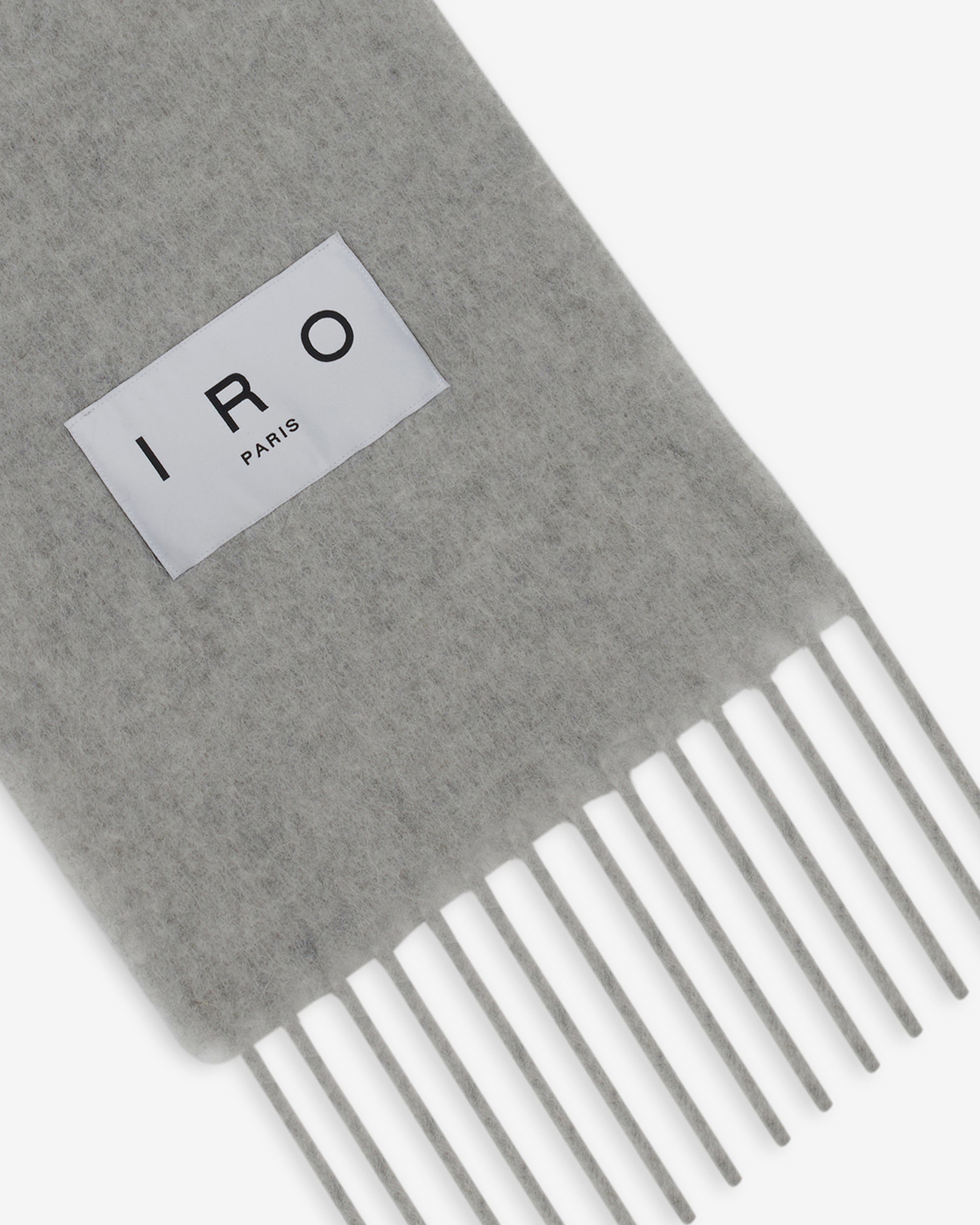 Authie alpaca scarf - Light Grey