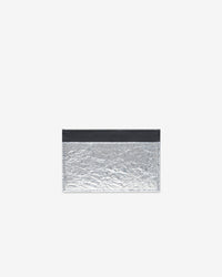 Cardi Foil leather card case - Silver