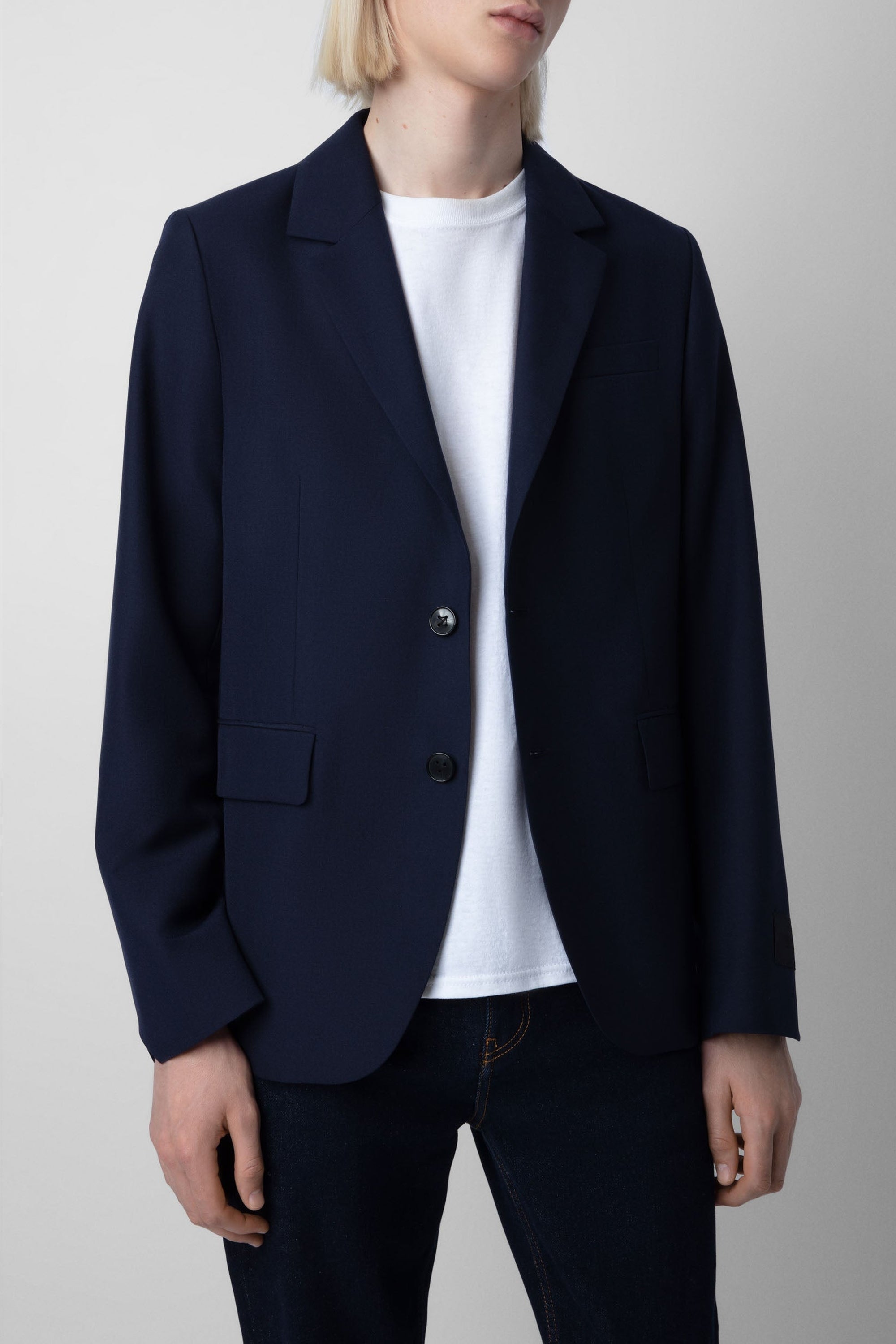 Blazer Viks en laine mélangée - Encre