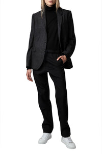 Blazer Viks en laine - Anthracite