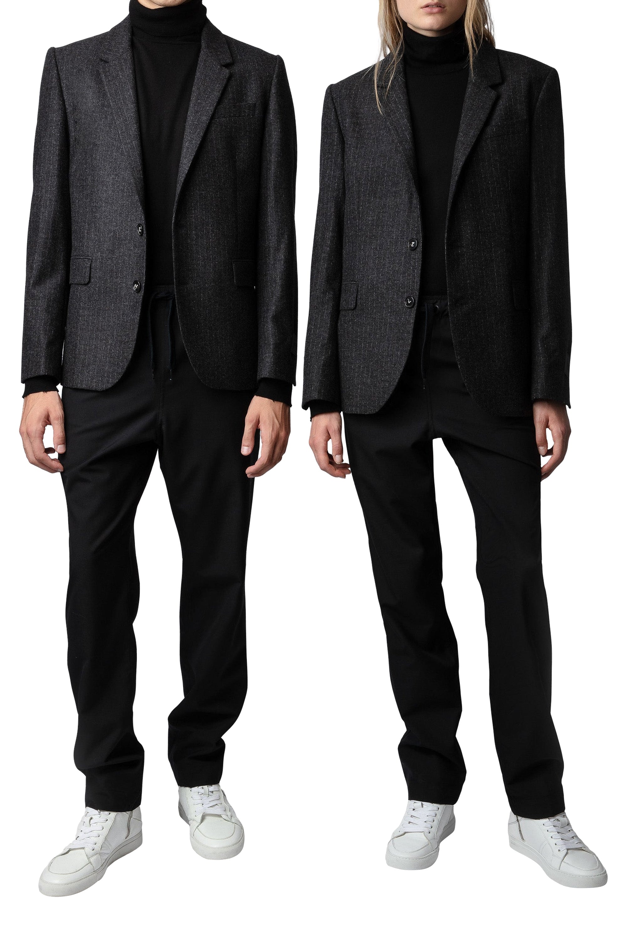 Blazer Viks en laine - Anthracite