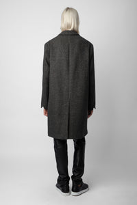 Manteau Mark en laine - Anthracite