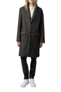 Manteau Mark en laine - Anthracite