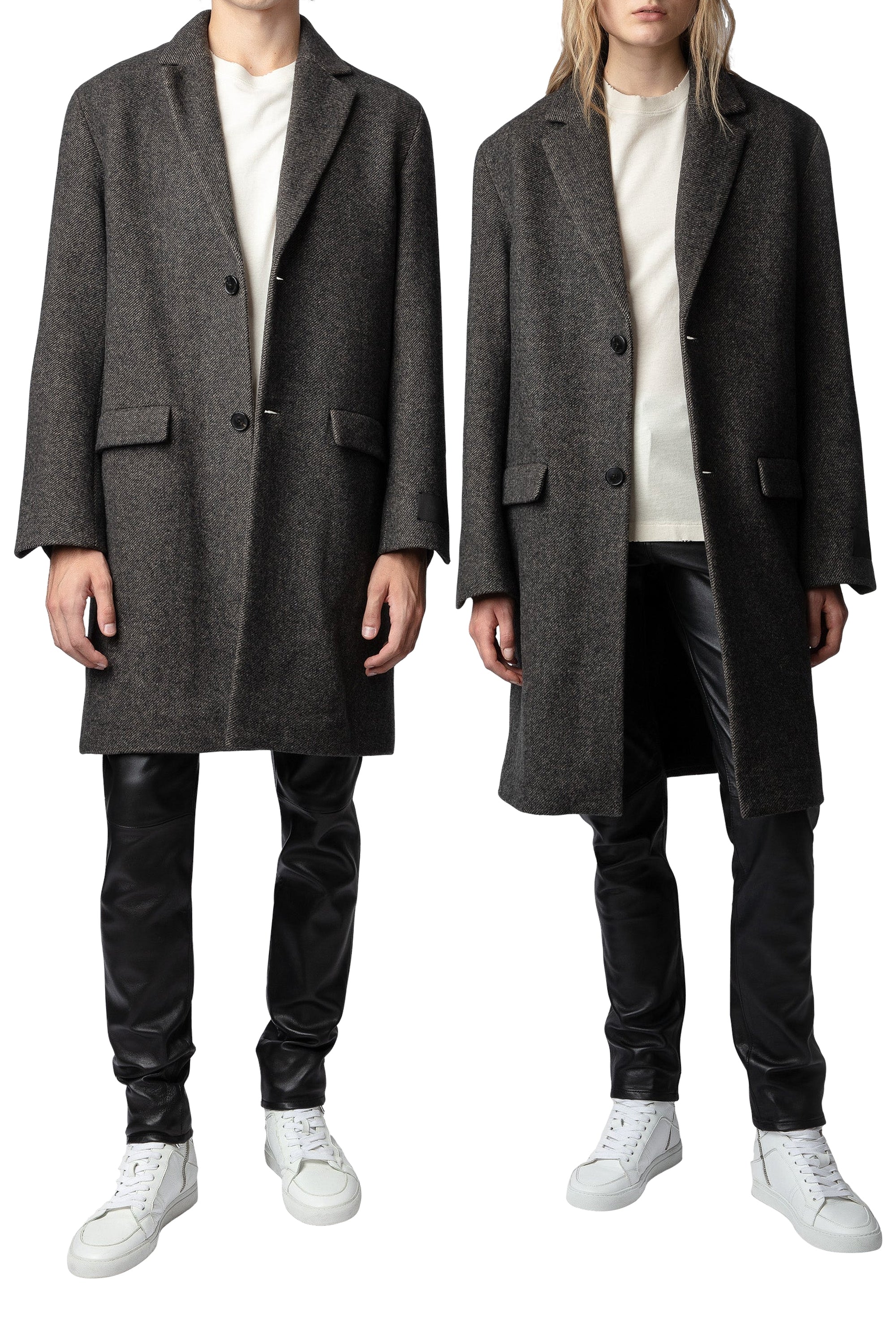 Manteau Mark en laine - Anthracite