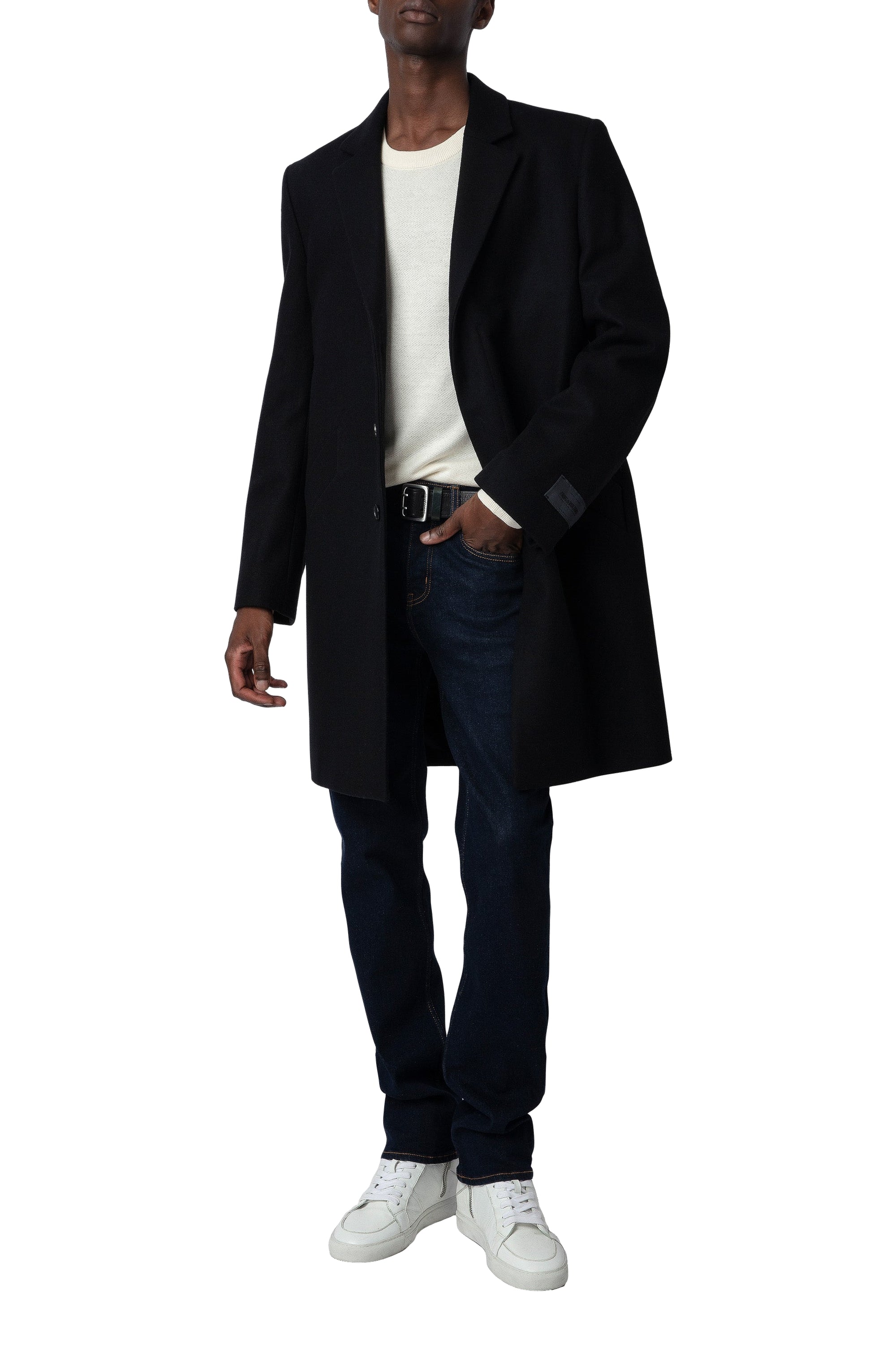 Manteau Marlyh en laine - Noir