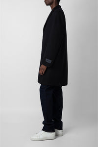 Manteau Marlyh en laine - Noir