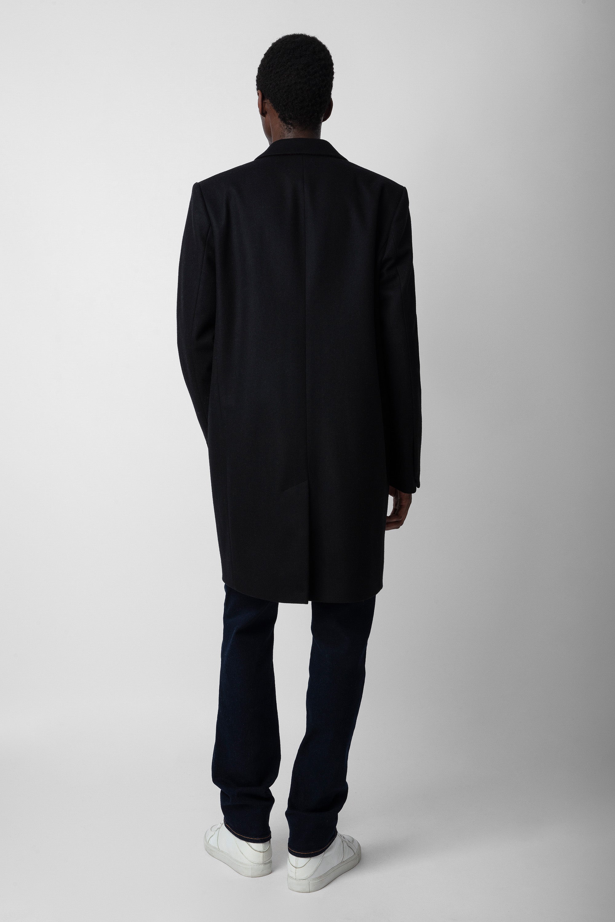 Manteau Marlyh en laine - Noir