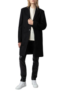 Manteau Marlyh en laine - Noir