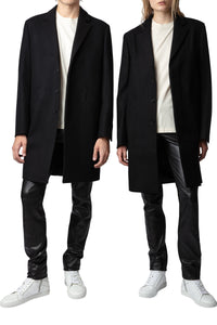 Manteau Marlyh en laine - Noir