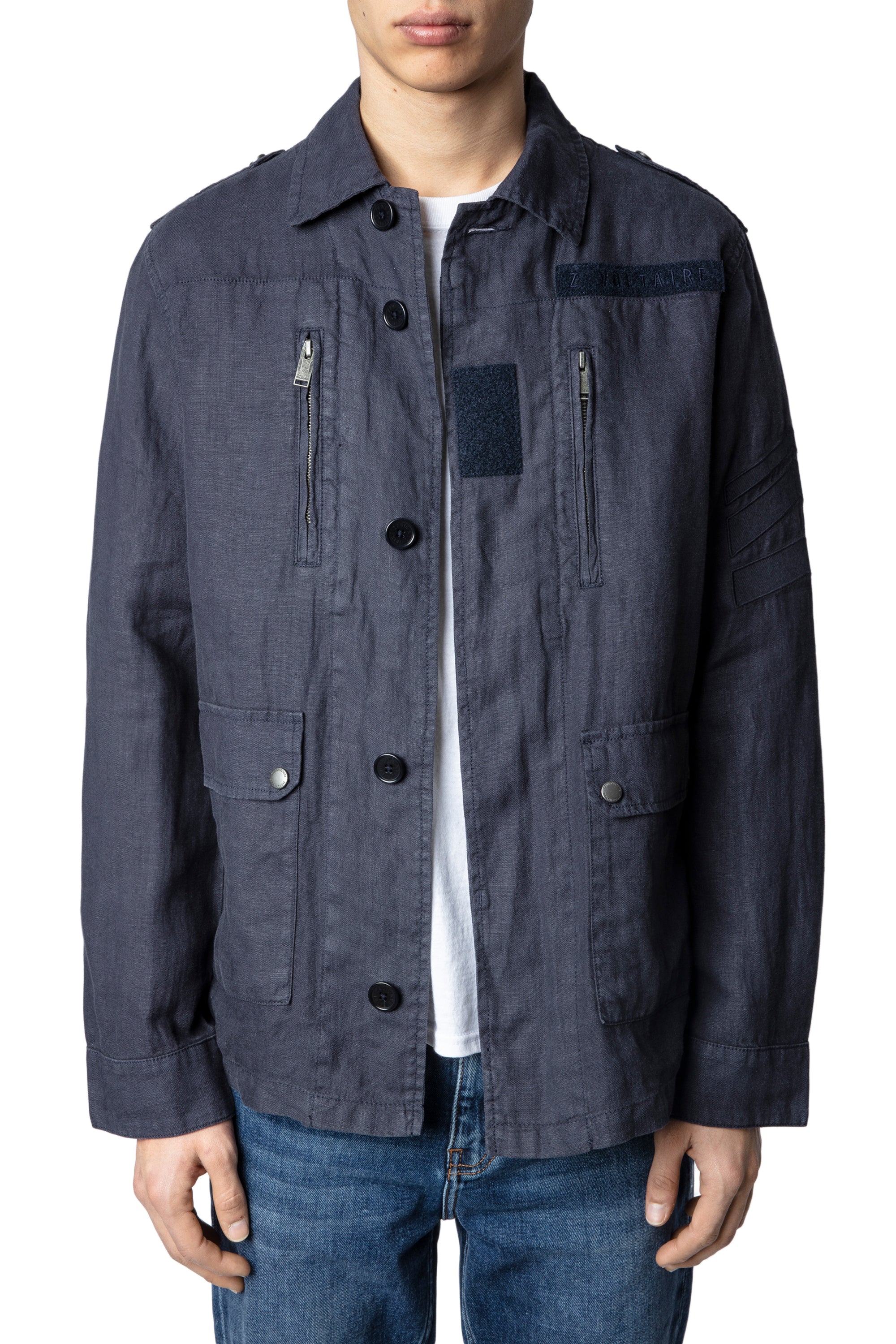 Veste Kido en lin - Encre