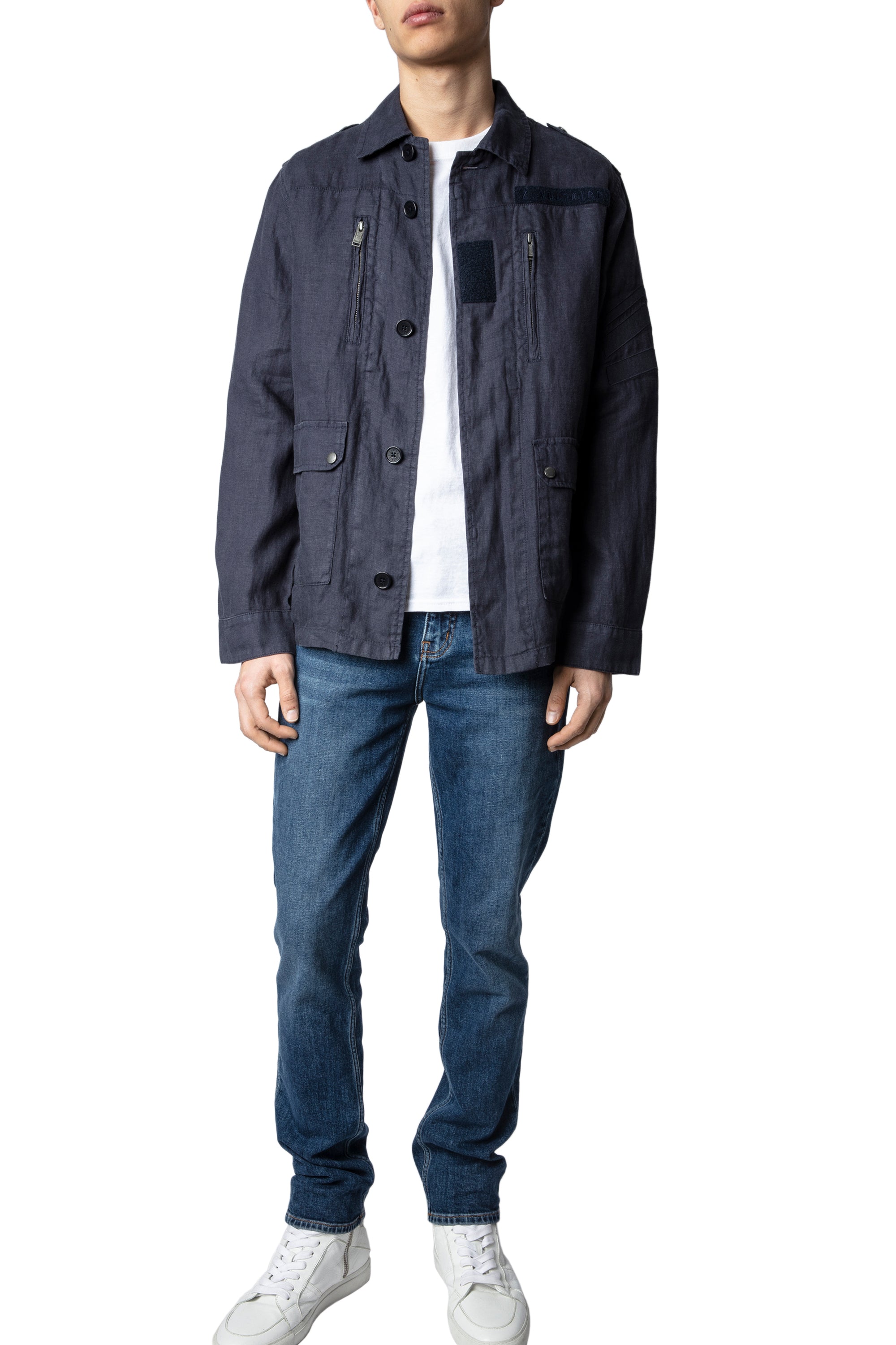 Veste Kido en lin - Encre