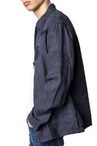 Veste Kido en lin - Encre