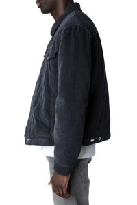 Blouson Base Velours - Anthracite