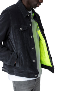 Blouson Base Velours - Anthracite