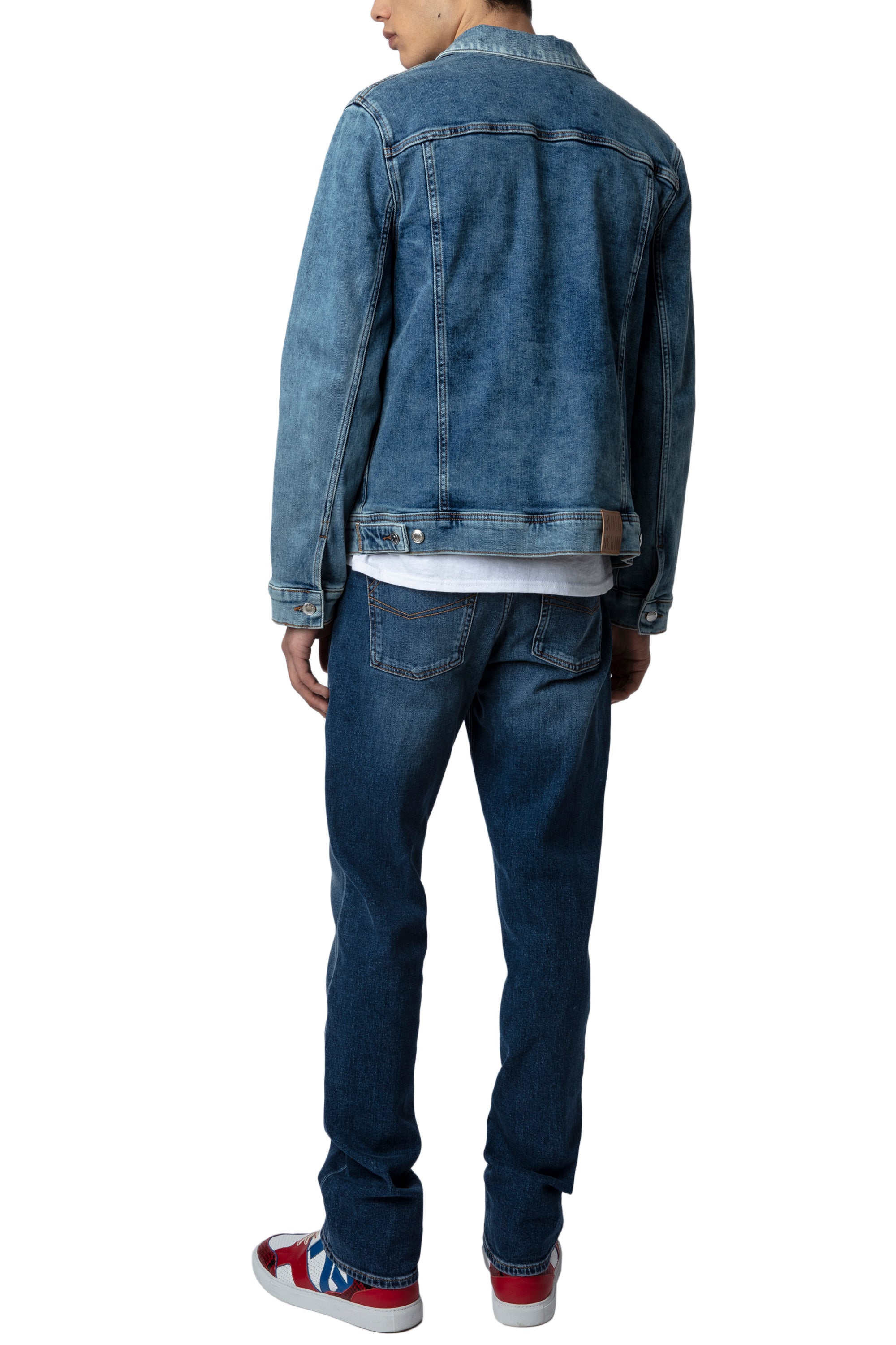 Veste Base Denim - Ciel