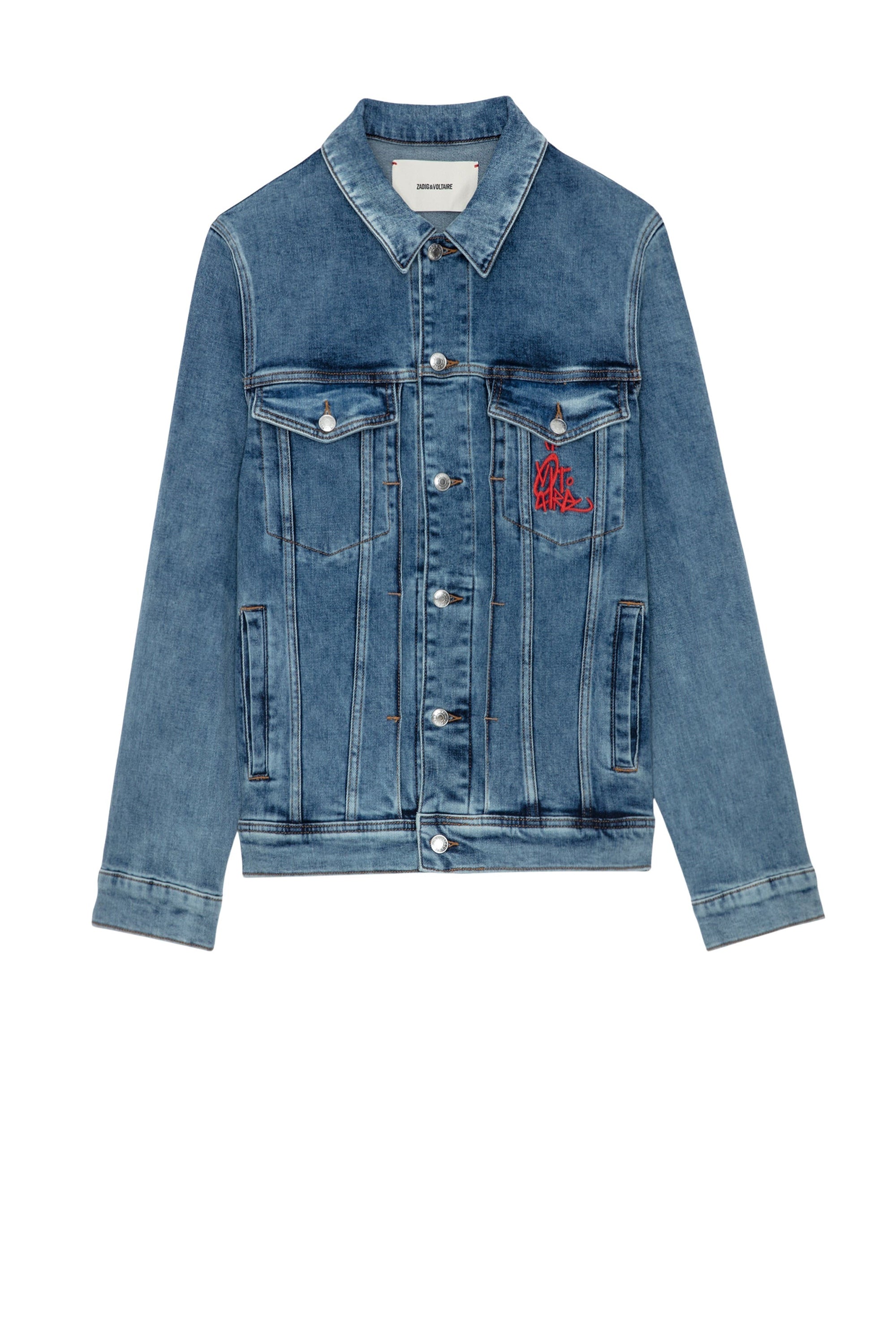 Veste Base Denim - Ciel