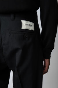 Pantalon Paris en laine - Noir