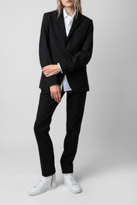 Pantalon Paris en laine - Noir