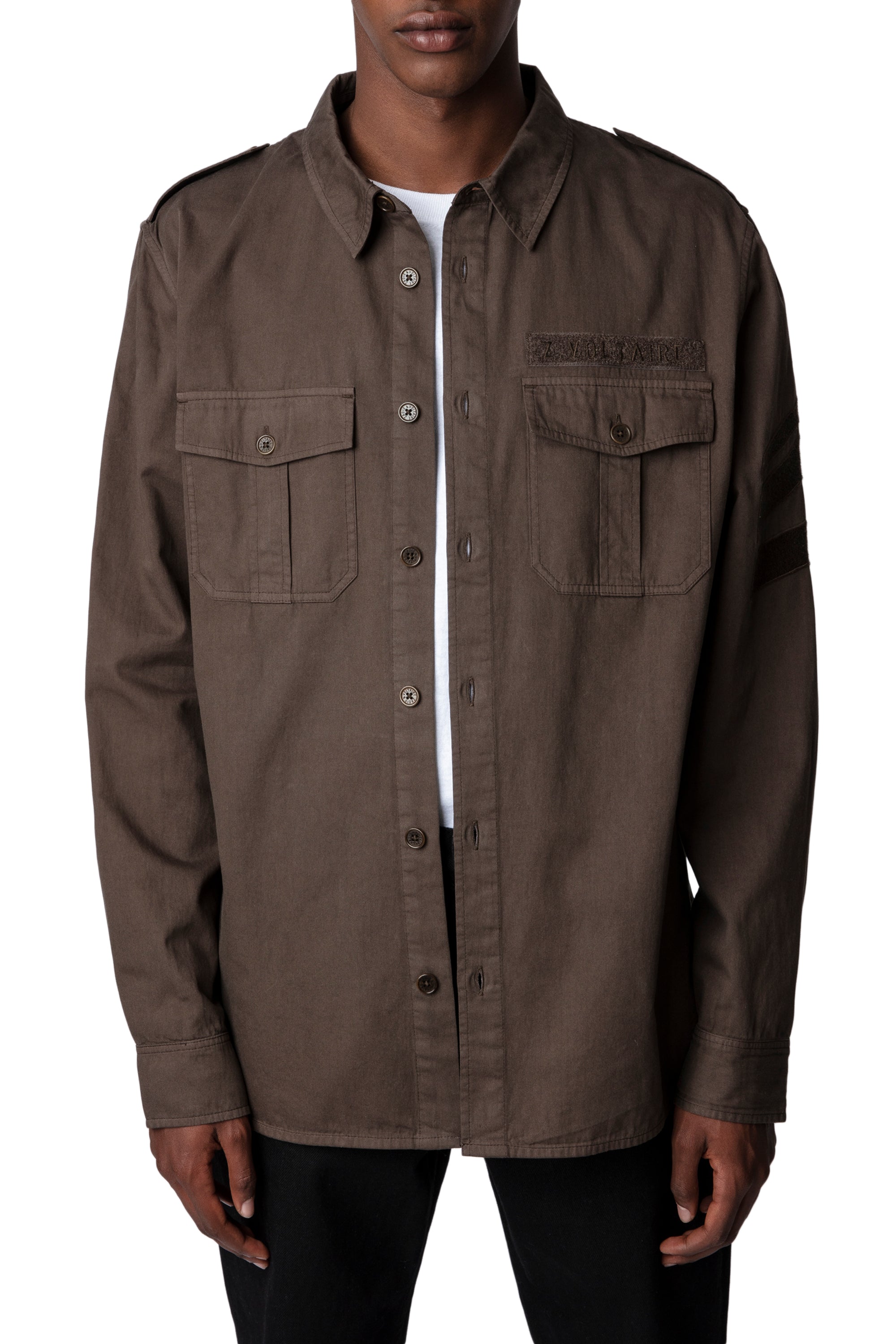 ZHORS LIGNE BRONZE SERGE LM COTTON LIGHT TWILL AR