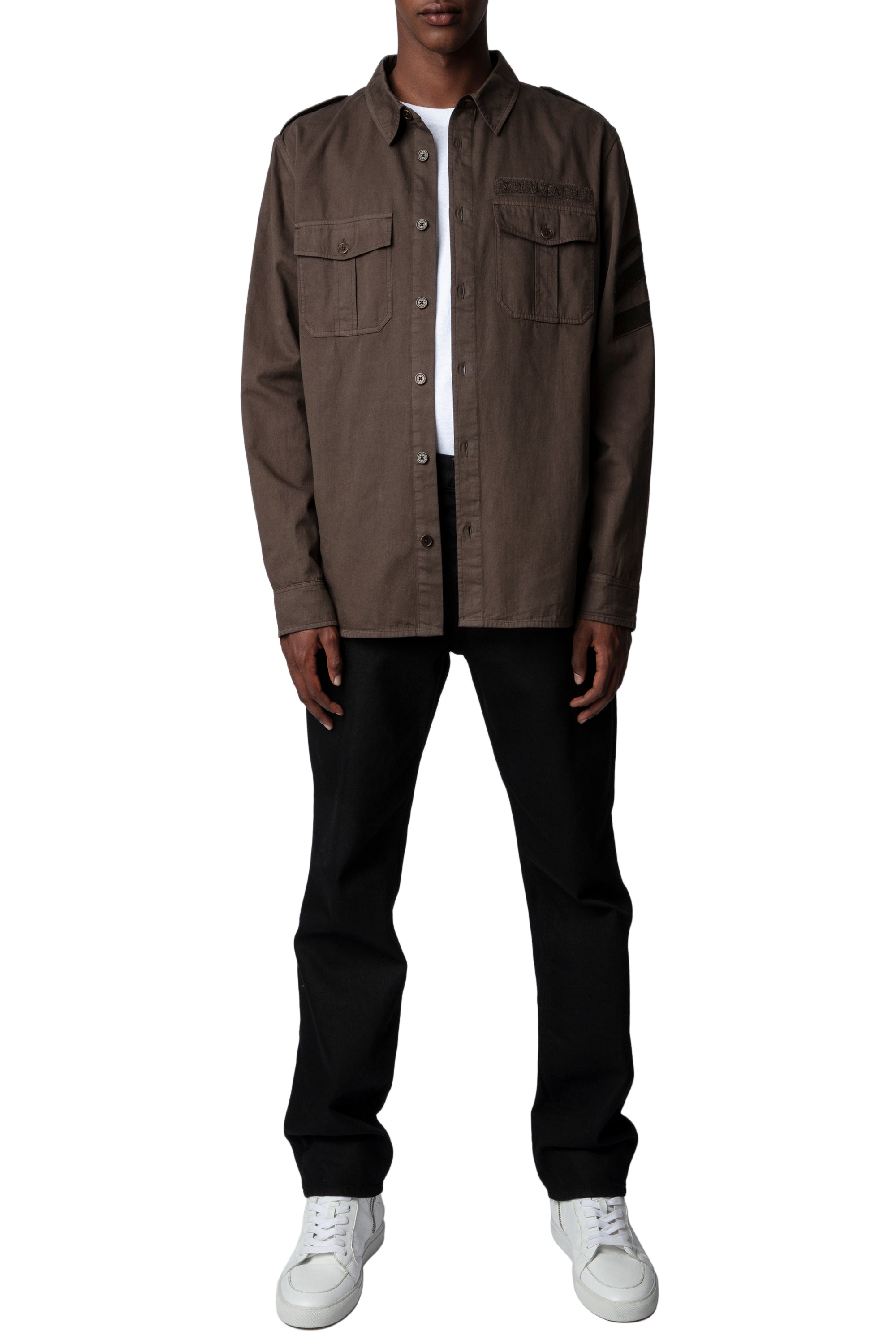 ZHORS LIGNE BRONZE SERGE LM COTTON LIGHT TWILL AR