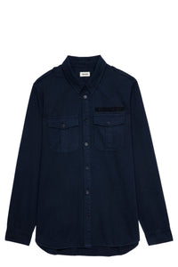 ZHORS LIGNE ENCRE SERGE LM COTTON LIGHT TWILL CU