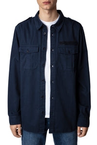 ZHORS LIGNE ENCRE SERGE LM COTTON LIGHT TWILL CU