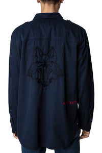 ZHORS LIGNE ENCRE SERGE LM COTTON LIGHT TWILL CU