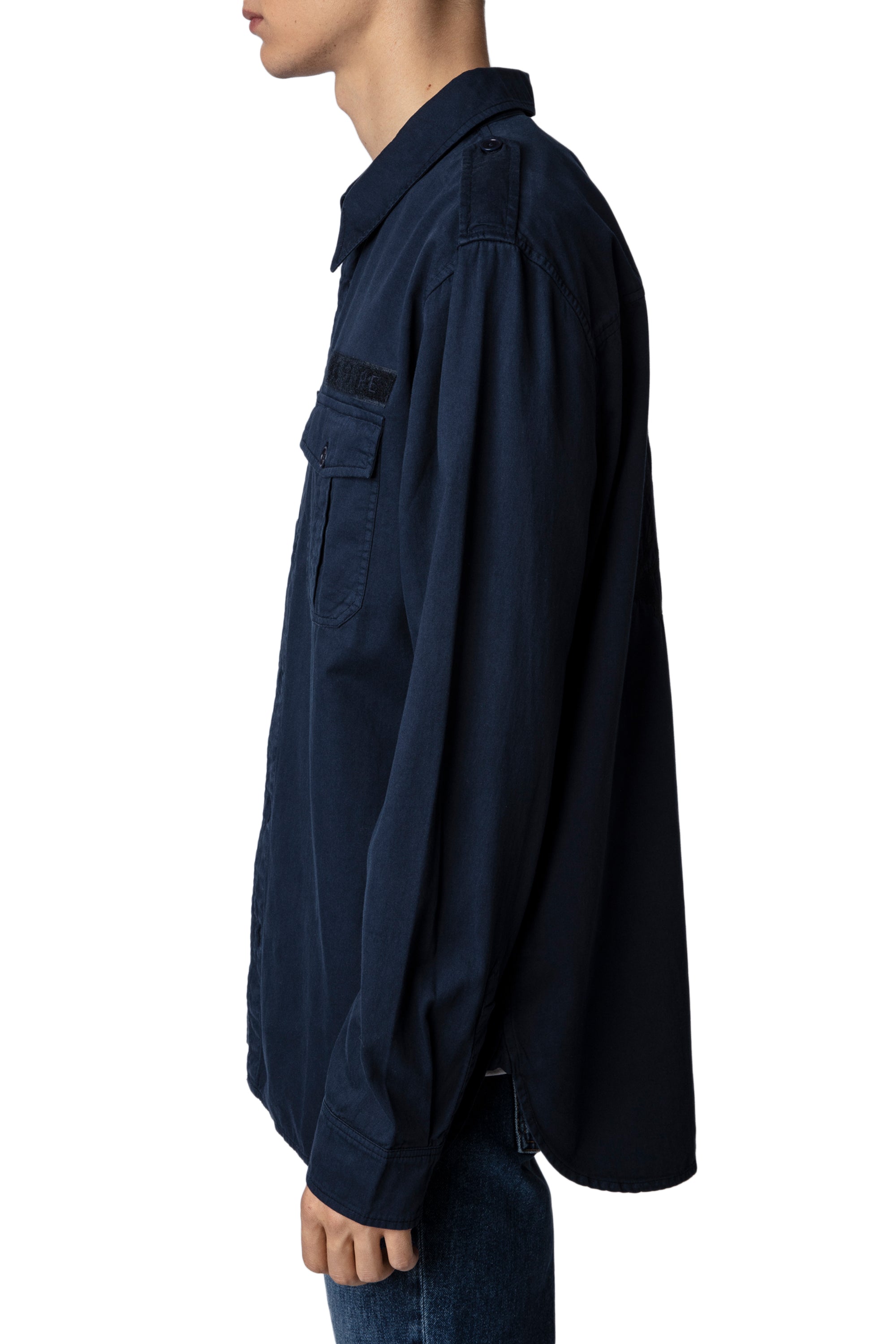 ZHORS LIGNE ENCRE SERGE LM COTTON LIGHT TWILL CU