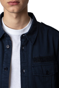 ZHORS LIGNE ENCRE SERGE LM COTTON LIGHT TWILL CU