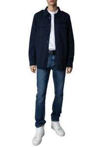 ZHORS LIGNE ENCRE SERGE LM COTTON LIGHT TWILL CU