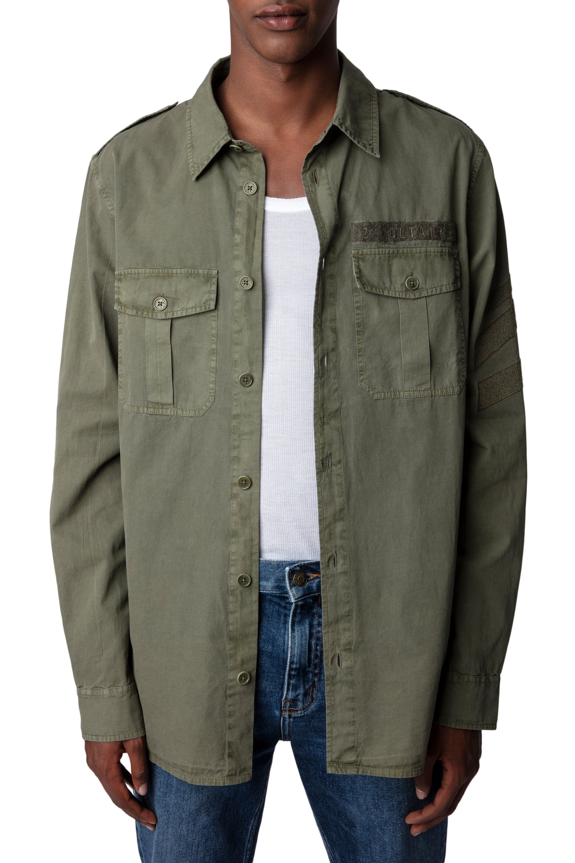 ZHORS LIGNE MILI SERGE LM COTTON WASHED ARROW