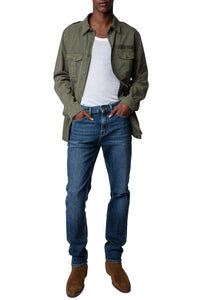 ZHORS LIGNE MILI SERGE LM COTTON WASHED ARROW