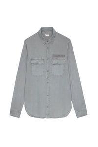 Chemise Serge Tab - Gris