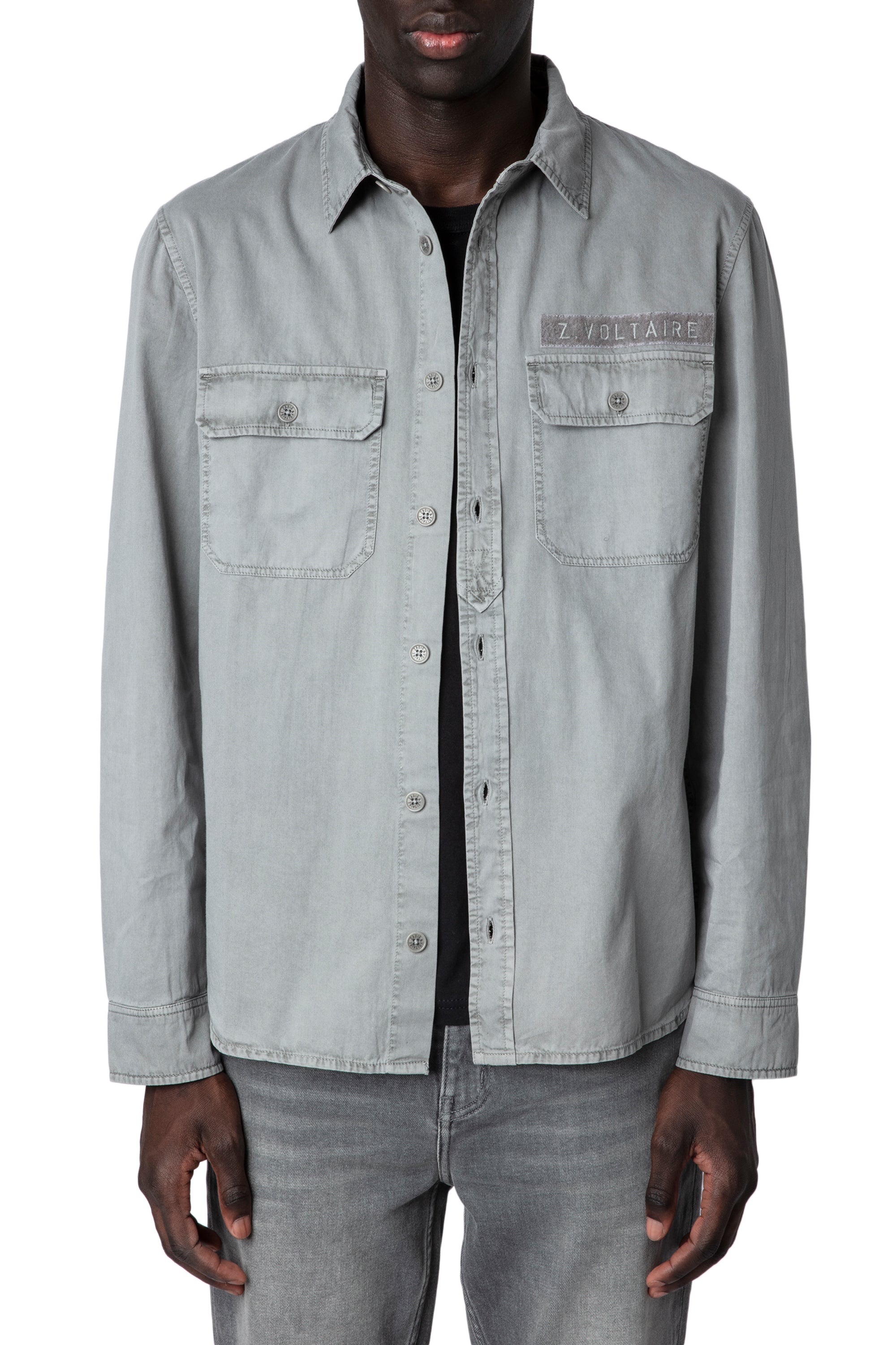 Chemise Serge Tab - Gris