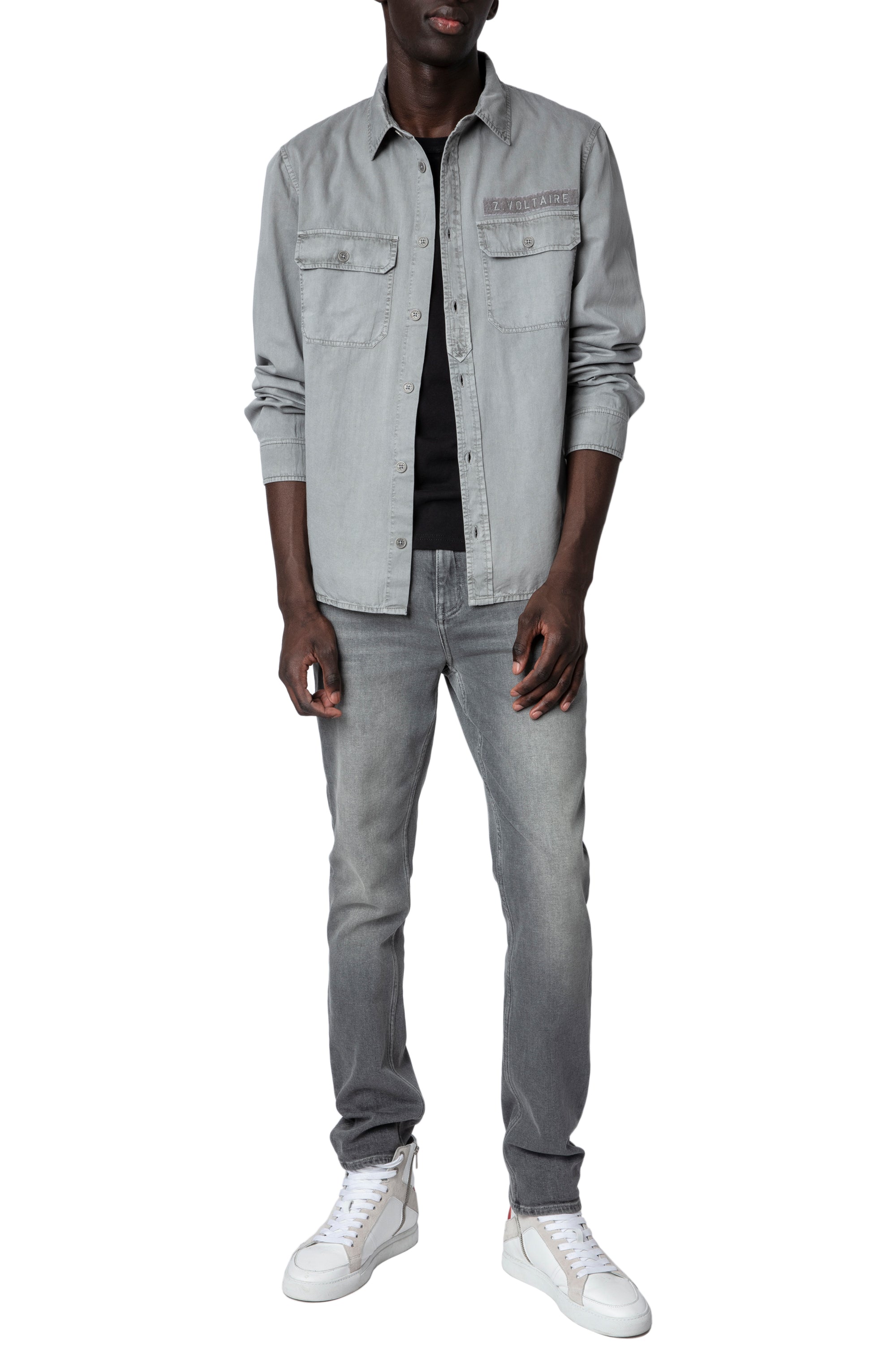 Chemise Serge Tab - Gris