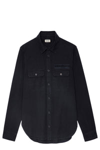 ZHORS LIGNE CARBONE SERGE TAB LM COTTON LIGHT TWIL