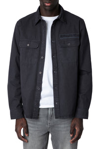 ZHORS LIGNE CARBONE SERGE TAB LM COTTON LIGHT TWIL