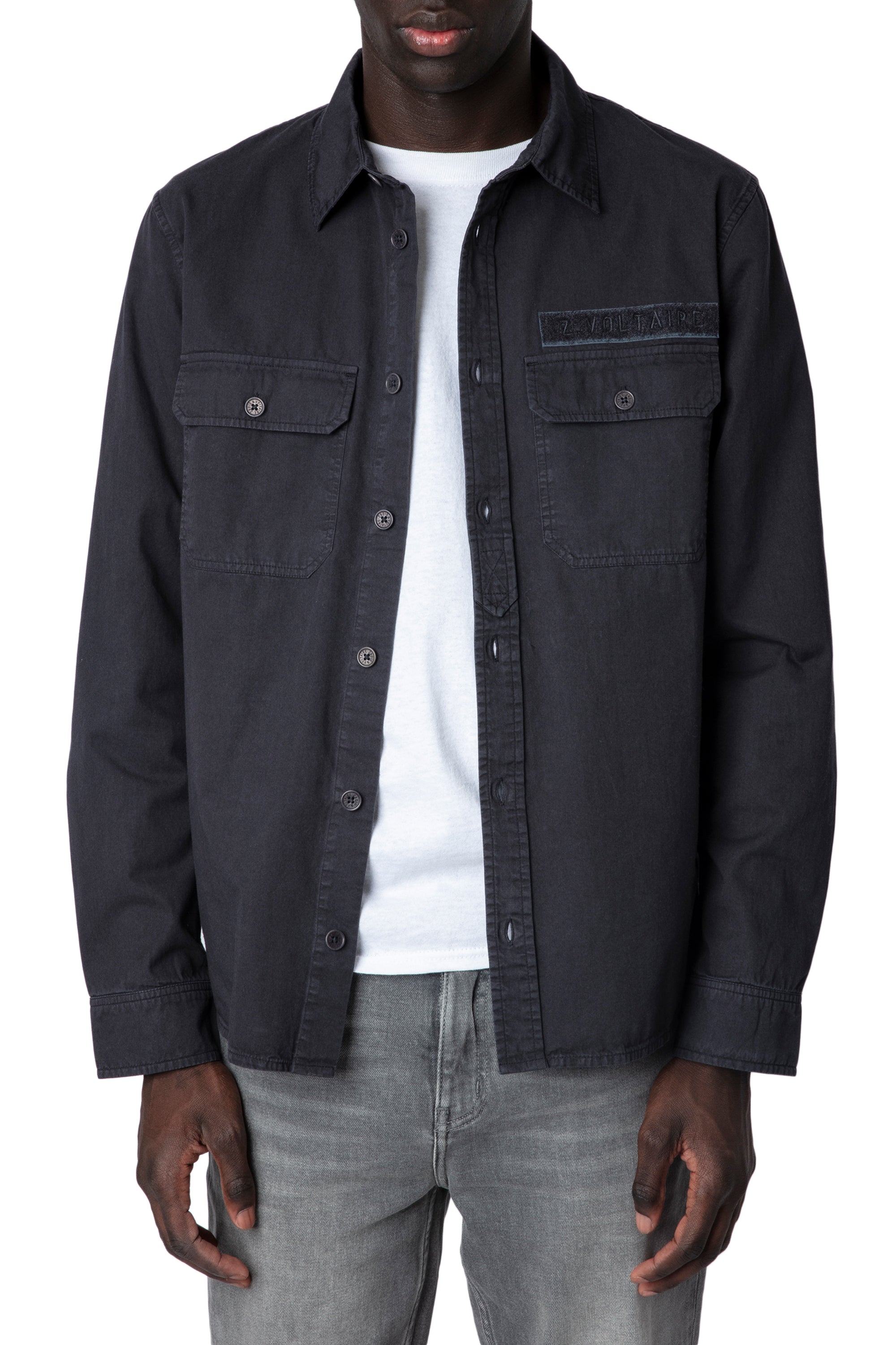 ZHORS LIGNE CARBONE SERGE TAB LM COTTON LIGHT TWIL