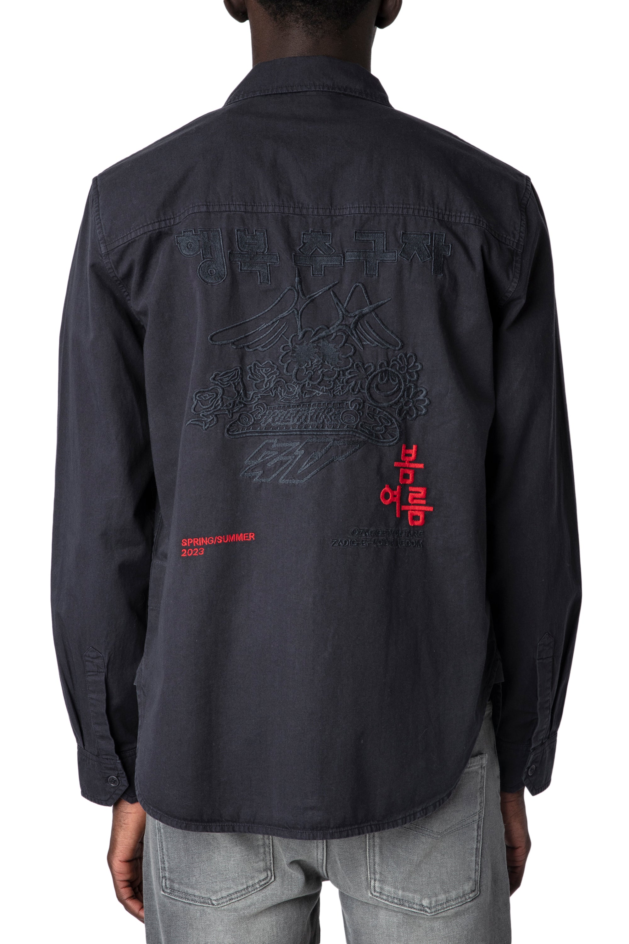 ZHORS LIGNE CARBONE SERGE TAB LM COTTON LIGHT TWIL