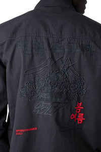 ZHORS LIGNE CARBONE SERGE TAB LM COTTON LIGHT TWIL