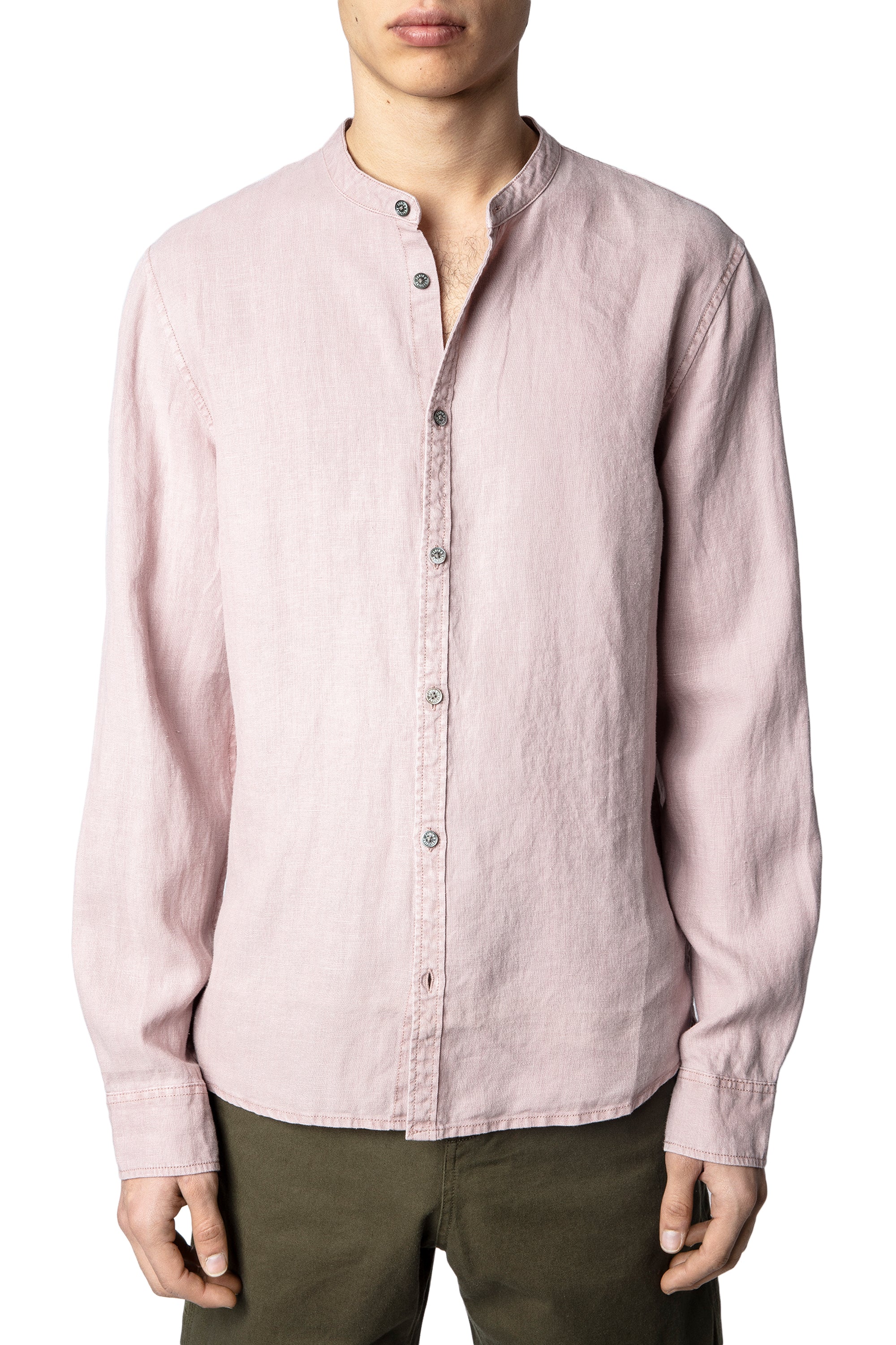 ZHORS MAUVE LINE STAN LC OFFICER LINEN LAVA
