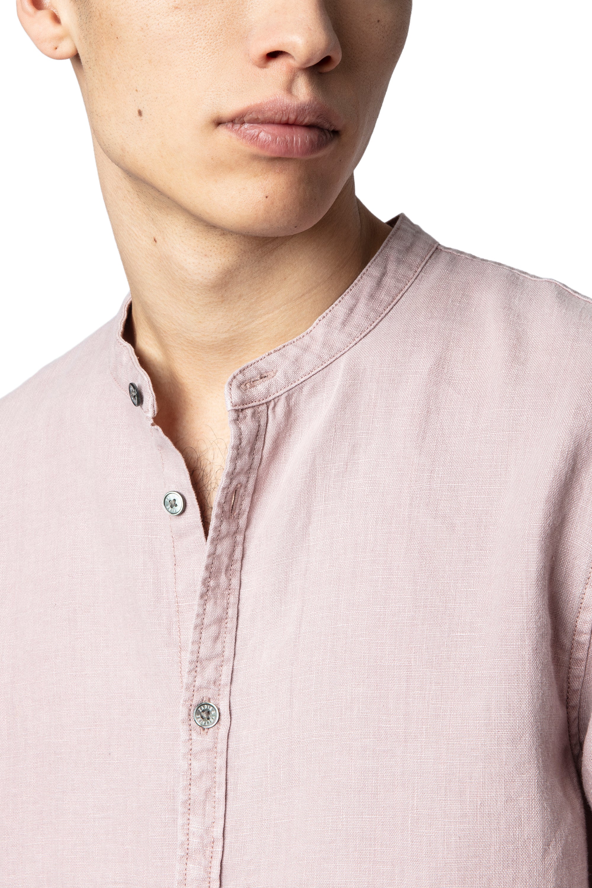ZHORS MAUVE LINE STAN LC OFFICER LINEN LAVA