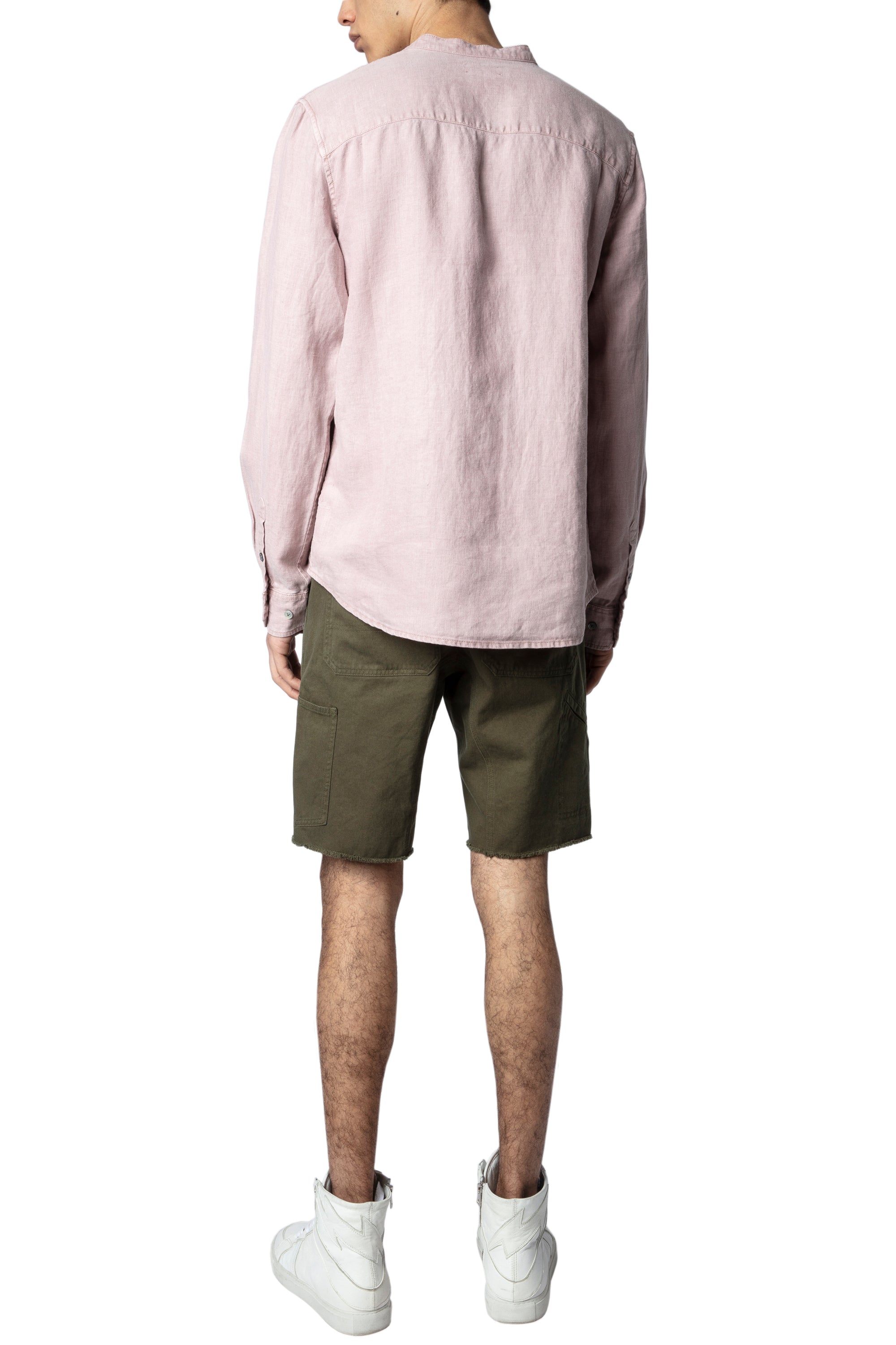 ZHORS MAUVE LINE STAN LC OFFICER LINEN LAVA