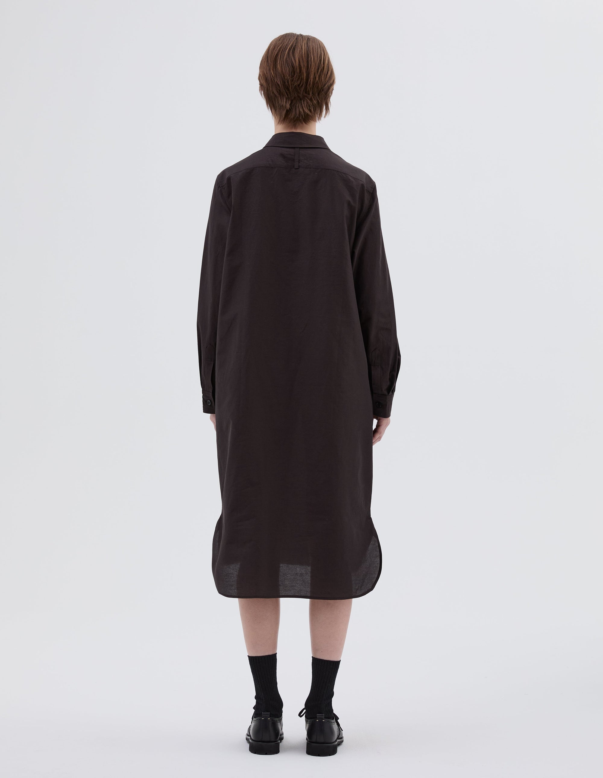 Robe à doubles poches - Dark-Brown & Brown