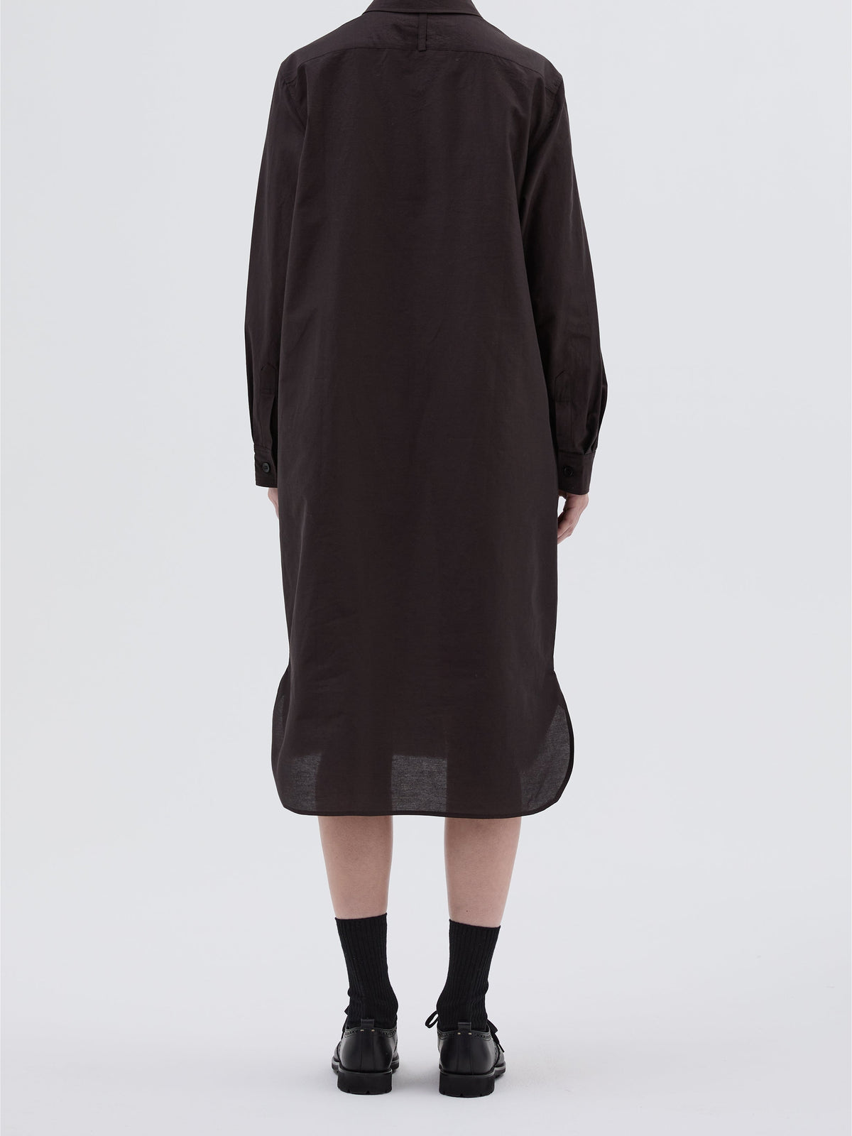 Robe à doubles poches - Dark Brown & Brown