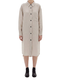 Robe-chemise oversize en lin - Natural